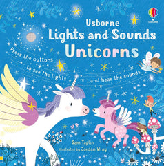 Lights and Sounds Unicorns Book-Baby Books & Posters, Dinosaurs. Castles & Pirates, Early Reading Books, Gifts For 6-12 Months Old, Imaginative Play, Sound Books, Usborne Books-Learning SPACE