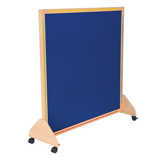 Little Acorns Wooden Frame Junior Partition-Classroom Furniture,Dividers,Furniture,Wellbeing Furniture-1200mm(w)x900mm(h)-Blue-4449LBL-Learning SPACE