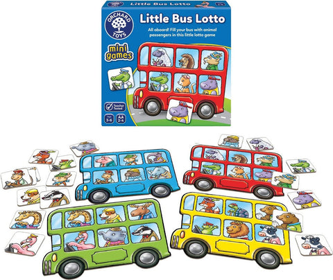 Little Bus Lotto Mini Game-Early Years Maths, Early Years Travel Toys, Gifts For 2-3 Years Old, Maths, Maths Toys, Memory Pattern & Sequencing, Orchard Toys, Primary Games & Toys, Primary Maths, Primary Travel Games & Toys, Stock-Learning SPACE