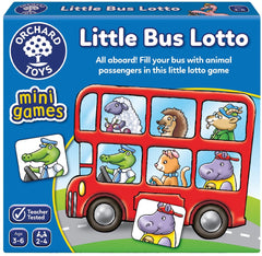 Little Bus Lotto Mini Game-Early Years Maths,Early Years Travel Toys,Games & Toys,Gifts For 2-3 Years Old,Maths,Maths Toys,Memory Pattern & Sequencing,Orchard Toys,Primary Games & Toys,Primary Maths,Primary Travel Games & Toys,Stock-Learning SPACE