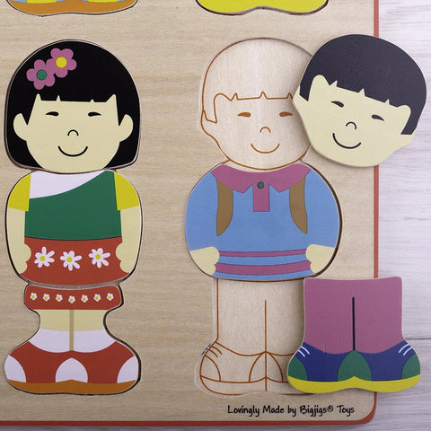 Little Friends Matching Puzzle-Bigjigs Toys,SCOTEXCEL,Sound. Peg & Inset Puzzles,Wooden Toys-Learning SPACE