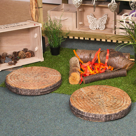 Log Carry Cushions - Pack of 6-Bean Bags & Cushions,Cushions,Dropship,Eden Learning Spaces,Mats,Nature,Nature Learning Environment,Nature Sensory Room,Nurture Room,Sit Mats,Stock,Wellbeing Furniture,World & Nature-Learning SPACE
