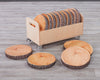 Log Style Slices In Trolley (15Pk)-Cosy Direct,Storage,Trolleys,Wellbeing Furniture-Learning SPACE