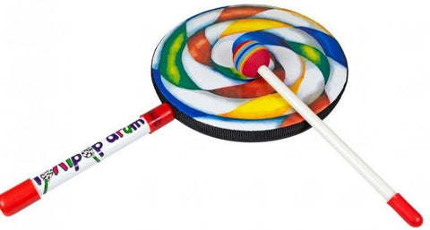 Lollipop Drum - 8 Inch - Children's Musical Instrument-AllSensory,Baby Musical Toys,Baby Sensory Toys,Calming & Anxiety,Drums,Early Years Musical Toys,Helps With,Music,Percussion Plus,Primary Music,Sensory Seeking,Sound Equipment,Stock-Learning SPACE
