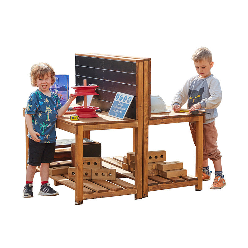 Low Builder and Nature Double Station-Cosy Direct,Cosy Outdoor,Outdoor Furniture,Wooden Table-Learning SPACE