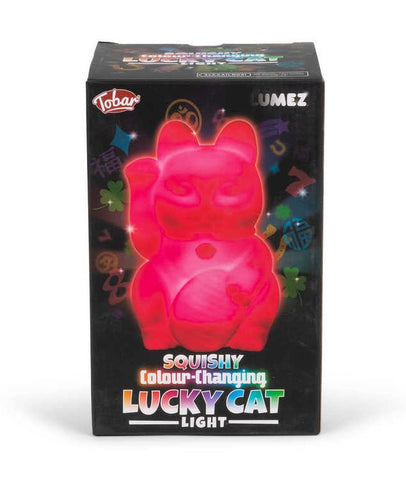 Lumez Squishy Colour Changing Lucky Cat Light-Fidget,SCOTEXCEL,Sensory Light Up Toys,Squishing Fidget,Tobar Toys,Visual Sensory Toys-Learning SPACE