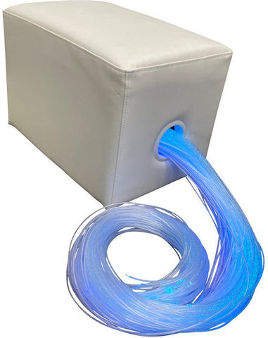 Lumina Fibre Optics White Padded Seat and Surround-Fibre Optic Lighting,Lumina,Padded Seating,Playlearn,Plinths,Seating,Stock-Learning SPACE