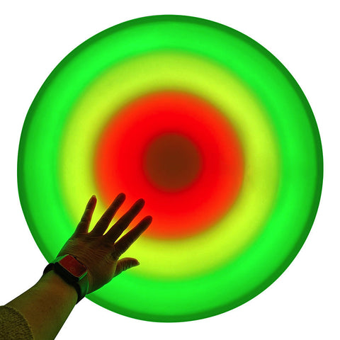 Lumina Interactive Round Wall & Floor Tile with Adapter 50cm-AllSensory,Chill Out Area,Discontinued,Lumina,Playlearn,Sensory Floor Tiles,Sensory Flooring,Sensory Light Up Toys,Sensory Wall Panels & Accessories,Stock,Visual Sensory Toys-Learning SPACE