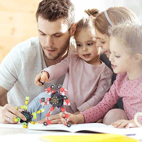 Luminous Robotic Fingertip Fidget Spinner-Fidget,Fidget Spinner,Fine Motor Skills,Pocket money,Stocking Stuffers-Learning SPACE