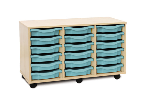 18 Single Tray Unit-Shelves, Storage, Storage Bins & Baskets, Trays, Wellbeing Furniture-Learning SPACE