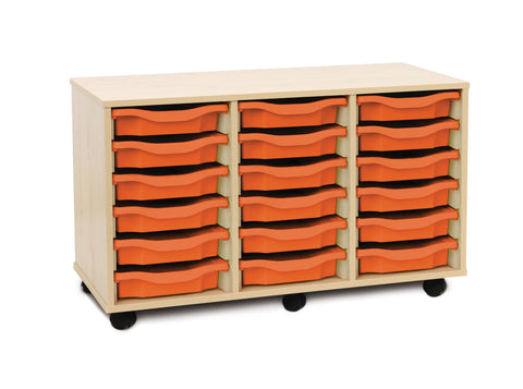 18 Single Tray Unit-Shelves, Storage, Storage Bins & Baskets, Trays, Wellbeing Furniture-Learning SPACE