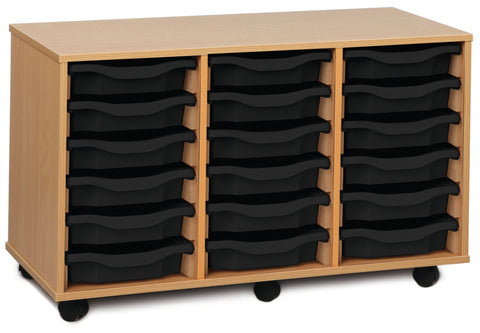 18 Single Tray Unit-Shelves, Storage, Storage Bins & Baskets, Trays, Wellbeing Furniture-Learning SPACE