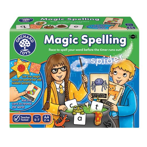 Magic Spelling Game-Dyslexia,Early years Games & Toys,Early Years Literacy,Games & Toys,Gifts for 5-7 Years Old,Learning Difficulties,Orchard Toys,Primary Games & Toys,Primary Literacy,Spelling Games & Grammar Activities,Table Top & Family Games-Learning SPACE
