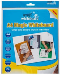 Magic Whiteboard Mini Whiteboard Sheets - Static & Portable A4 White Board Sheet-Arts & Crafts, Calmer Classrooms, Drawing & Easels, Dyslexia, Early Arts & Crafts, Fractions Decimals & Percentages, Handwriting, Helps With, Learning Difficulties, Maths, Messy Play, Neuro Diversity, Planning And Daily Structure, Pocket money, Primary Arts & Crafts, Primary Literacy, Primary Maths, PSHE, Rewards & Behaviour, Schedules & Routines, Stock-Learning SPACE