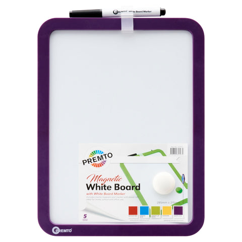 Magnetic Dry Wipe Whiteboard With Dry Wipe Marker-Art Materials,Arts & Crafts,Calming & Anxiety,communication,Handwriting,Magnetic-Learning SPACE