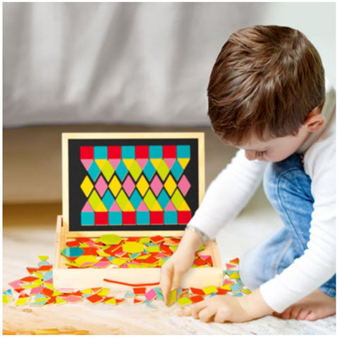 Magnetic Patterns Wooden Activity Box-Dementia, Featured, Memory Pattern & Sequencing, Shape & Space & Measure-Learning SPACE