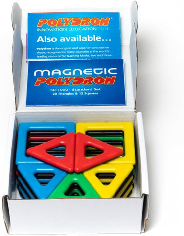 Magnetic Polydron Set - 32 Pieces-Engineering & Construction,Maths,Polydron,Primary Maths,S.T.E.M,Shape & Space & Measure,Stock-Learning SPACE
