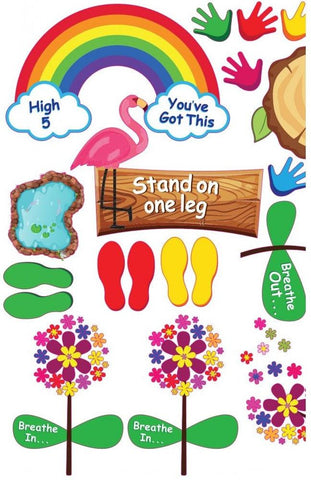 Main Sensory Pathway Pack: 20-30m-Dropship,Movement Breaks,Sensory Flooring,Sensory Paths,Stock-Learning SPACE