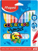 Maped Color'peps Jungle Colour Markers - Pk 12-Art Materials,Arts & Crafts,Back To School,Drawing & Easels,Early Arts & Crafts,Maped Stationery,Primary Arts & Crafts,Stock-Learning SPACE