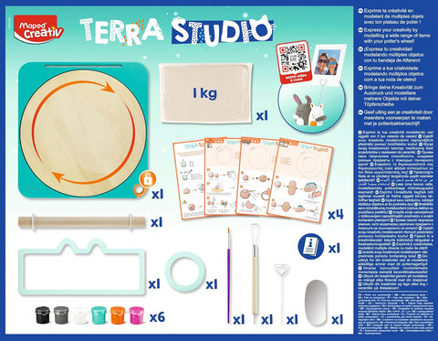Maped Creativ Terra Studio – Pottery Kit for Kids-Art Materials,Art Pack,Arts & Crafts,Maped Stationery,Primary Arts & Crafts-Learning SPACE