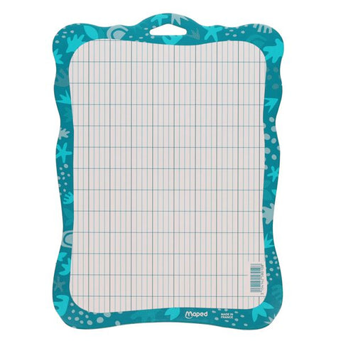 Maped Dry Wipe Whiteboard – Double-Sided (Grid & Plain)-Educational Classroom Materials,Maped Stationery,Mark Making-Learning SPACE