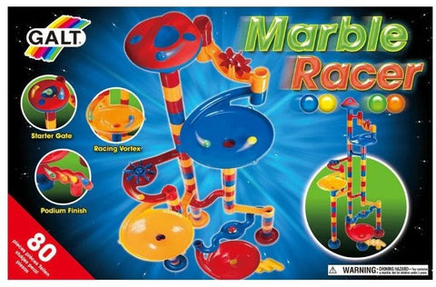 Marble Run Racer Set - Build Exciting and Customisable Racing Tracks-Cause & Effect Toys,Engineering & Construction,Galt,Gifts for 5-7 Years Old,S.T.E.M,Stock,Tracking & Bead Frames-Learning SPACE