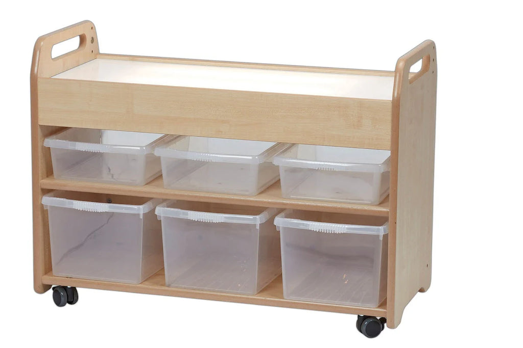 Medium Light Box Trolley with Delivery-Classroom Furniture,Dropship,Furniture,Library Furniture,Light Boxes,Millhouse,Sensory Room Furniture,Storage,Storage Bins & Baskets,Wellbeing Furniture-Learning SPACE