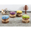 Medium Mushroom Painted Seats (4Pk)-Children's Wooden Seating,Cosy Direct,Forest School & Outdoor Garden Equipment,Outdoor Seating,Seating,Sensory Garden-Learning SPACE
