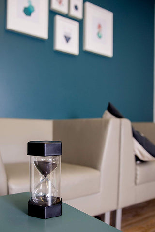 Medium Sand Timer - 30 Min. (Black)-AllSensory,Calming & Anxiety,Early Science,Early Years Maths,Maths,Playlearn,Primary Maths,PSHE,Sand Timers & Timers,Sensory Seeking,Transitions and Routines,Visual Sensory Toys-Learning SPACE