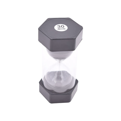 Medium Sand Timer - 30 Min. (Black)-AllSensory,Calming & Anxiety,Early Science,Early Years Maths,Maths,Playlearn,Primary Maths,PSHE,Sand Timers & Timers,Sensory Seeking,Transitions and Routines,Visual Sensory Toys-Learning SPACE