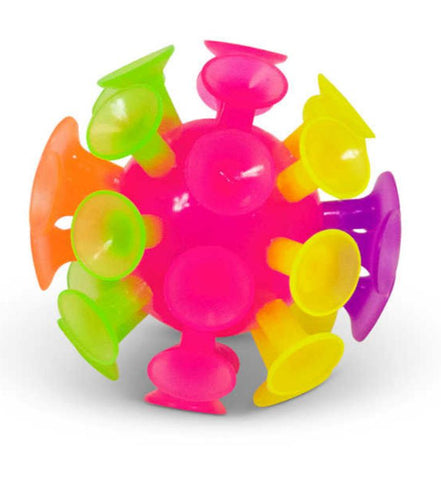 Mega Light Up Sucker Ball-Fidget,Games & Toys,Sensory Balls,Sensory Light Up Toys,Squishing Fidget,Stocking Stuffers,Visual Sensory Toys-Learning SPACE