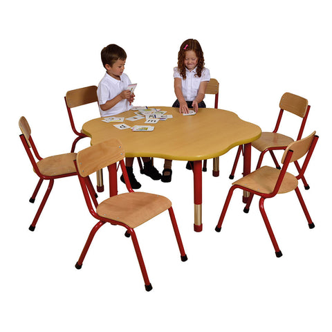 Milan Flower Table-Classroom Table,Flower,Furniture,Height Adjustable,Milan,Profile Education,Table,Wellbeing Furniture-Learning SPACE