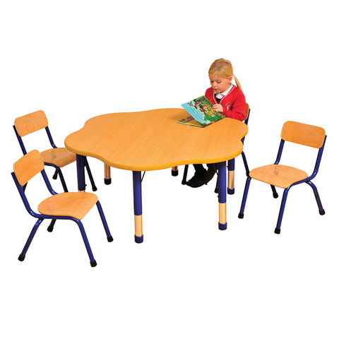 Milan Flower Table-Classroom Table,Flower,Furniture,Height Adjustable,Milan,Profile Education,Table,Wellbeing Furniture-Learning SPACE
