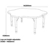 Milan Flower Table-Classroom Table,Flower,Furniture,Height Adjustable,Milan,Profile Education,Table,Wellbeing Furniture-Learning SPACE