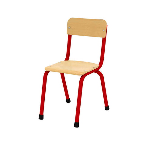 Milan Stackable Chairs-Classroom Chairs,Furniture,Milan,Profile Education,Seating,Wellbeing Furniture-Red-4-6 Years-KB51-ML104-05-Learning SPACE