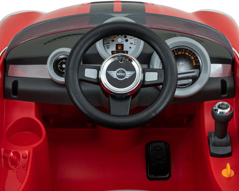 Mini Cooper S Roadster 6 Volt Car with Remote Control - Red-Dropship,Early Years. Ride On's. Bikes. Trikes,Ride On's. Bikes & Trikes,Ride Ons-Learning SPACE