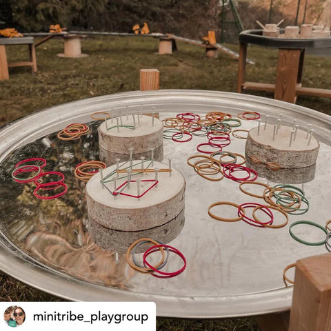 Mini Rustic Geo Boards (3Pk)-Cosy Direct,Fine Motor Skills,Memory Pattern & Sequencing,Wooden Toys-Learning SPACE