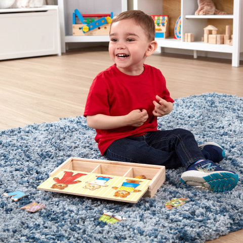 Mix 'n Match Wooden Bear Family Dress-Up Puzzle-13-99 Piece Jigsaw,Dress Up Costumes & Masks,Games & Toys,Imaginative Play,Maths,Primary Maths,Shape & Space & Measure,Sound. Peg & Inset Puzzles,Wooden Toys-Learning SPACE