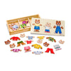 Mix 'n Match Wooden Bear Family Dress-Up Puzzle-13-99 Piece Jigsaw,Dress Up Costumes & Masks,Games & Toys,Imaginative Play,Maths,Primary Maths,Shape & Space & Measure,Sound. Peg & Inset Puzzles,Wooden Toys-Learning SPACE