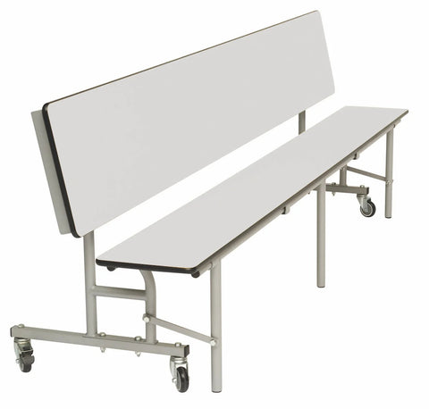 Mobile Convertible Mobile Folding Bench Unit - Age range 11+-Bench,Folding Table-White-9SLCB829-WH-Learning SPACE