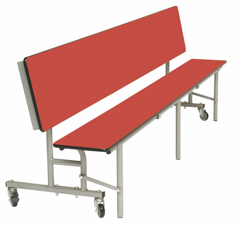Mobile Convertible Mobile Folding Bench Unit - Age range 5-11-Bench,Folding Table-Red-9SLCB827-RD-Learning SPACE