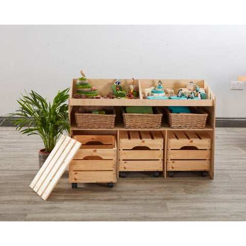 Mobile Crates & Toppers (3Pk)-Cosy Direct,Storage,Trolleys,Wellbeing Furniture-Learning SPACE