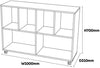 Mobile Large Storage Unit Beech-Bookcases,Reading Area,Storage,Trolleys,Wellbeing Furniture-Learning SPACE