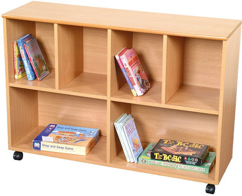 Mobile Large Storage Unit Beech-Bookcases,Reading Area,Storage,Trolleys,Wellbeing Furniture-Learning SPACE