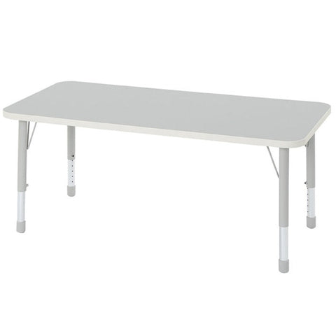 Modern Thrifty Rectangular Table - 4/6/8 Seater Options-Classroom Table,Dropship,Furniture,Height Adjustable,Profile Education,Rectangular,Table,Thrifty,Wellbeing Furniture-6 - Seater-KB4-LT202GREY-Learning SPACE
