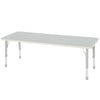 Modern Thrifty Rectangular Table - 4/6/8 Seater Options-Classroom Table,Dropship,Furniture,Height Adjustable,Profile Education,Rectangular,Table,Thrifty,Wellbeing Furniture-8 - Seater-KB4-LT533GREY-Learning SPACE