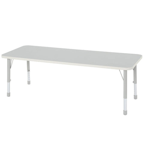 Modern Thrifty Rectangular Table - 4/6/8 Seater Options-Classroom Table,Dropship,Furniture,Height Adjustable,Profile Education,Rectangular,Table,Thrifty,Wellbeing Furniture-8 - Seater-KB4-LT533GREY-Learning SPACE