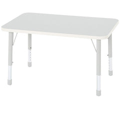 Modern Thrifty Rectangular Table - 4/6/8 Seater Options-Classroom Table,Furniture,Height Adjustable,Profile Education,Rectangular,Table,Wellbeing Furniture-4 - Seater-KB4-LT201GREY-Learning SPACE