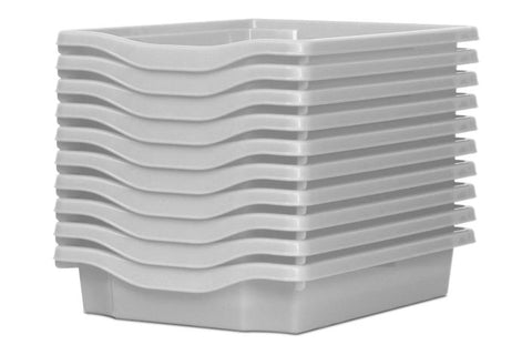 Monarch Trays Multi Packs-Dropship,Monarch UK,Trays-Single (10Pack)-Light Grey-MT001SET10CLGTGREY-Learning SPACE