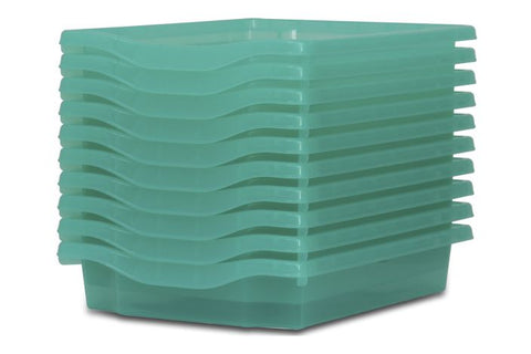 Monarch Trays Multi Packs-Dropship,Monarch UK,Trays-Single (10Pack)-Aqua Tint-MT001SET10CAQUAGREEN-Learning SPACE